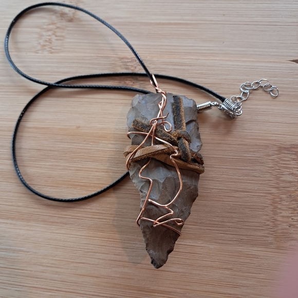 Handmade Jewelry - Artisan Wire Wrapped Stone Necklace